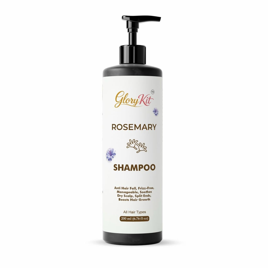 Glory Kit Rosemary Shampoo  for Hair Strength & Smooth Finish, Helps Manage Frizz, Suitable for All Hair Types, 200 ml