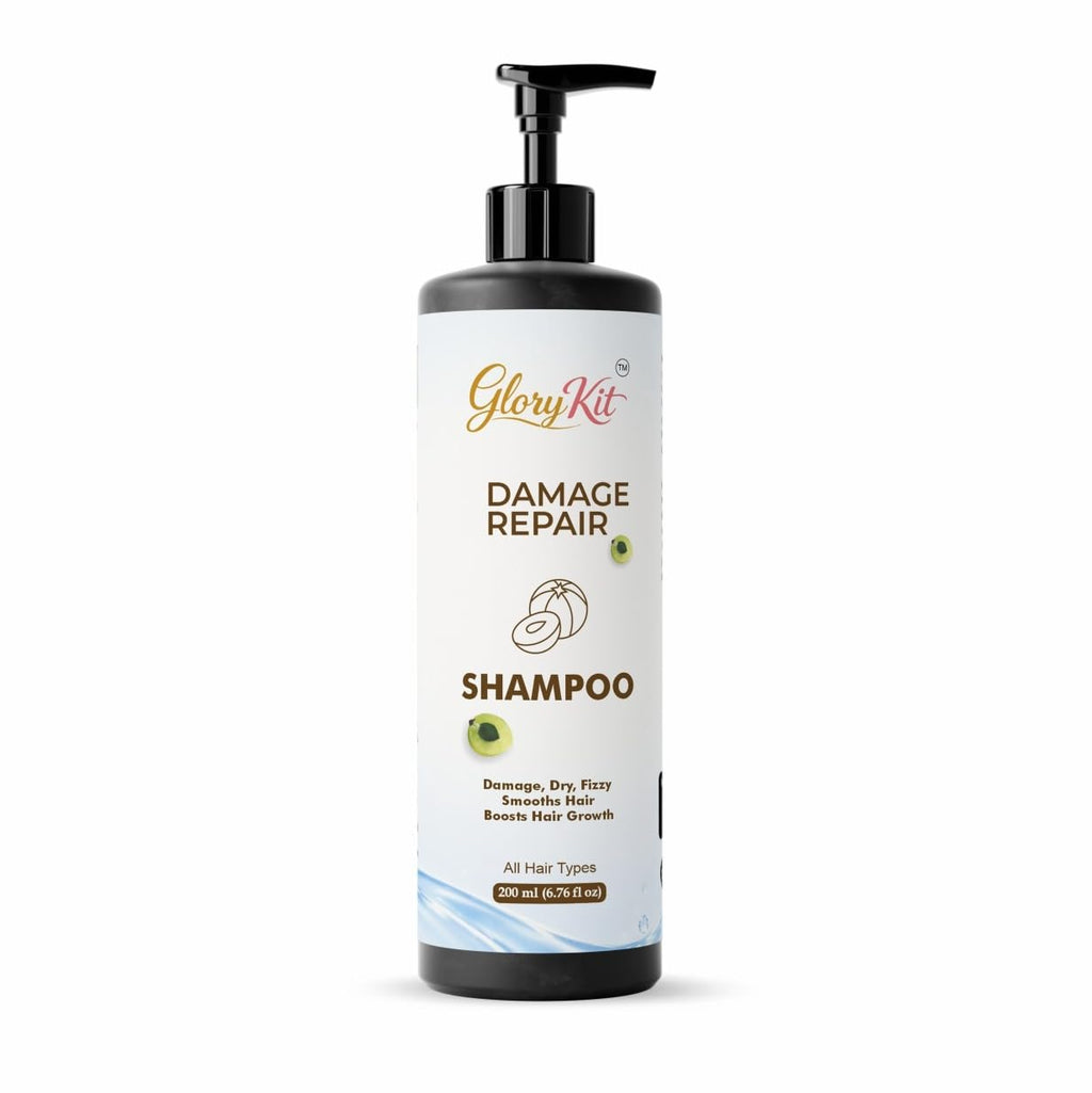 Glory Kit Daily Care Shampoo for Soft & Smooth Hair Feel, Helps Improve Manageability, All Hair Types, 200 ml