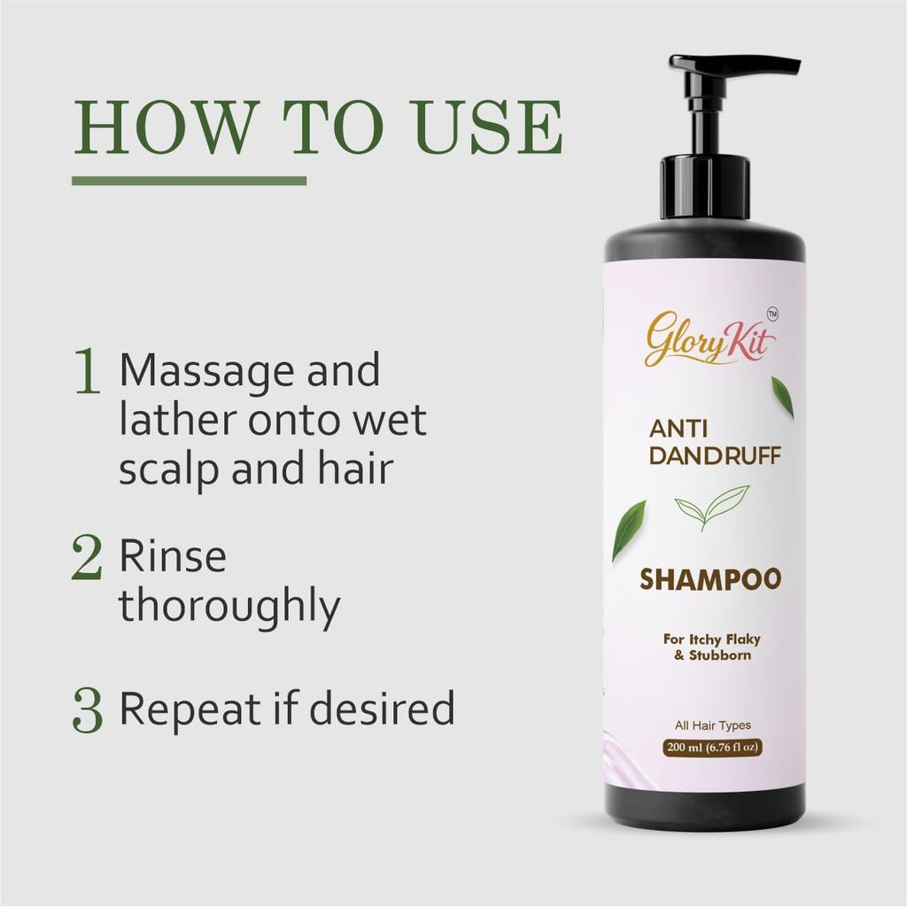 Glory Kit Scalp Care Shampoo for Flake-Prone Hair, Helps Maintain Clean & Comfortable Scalp Feel, All Hair Types, 200 ml